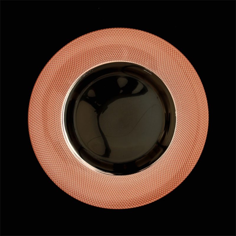 Wholesale glass charger plate PZ-018 - Image 4